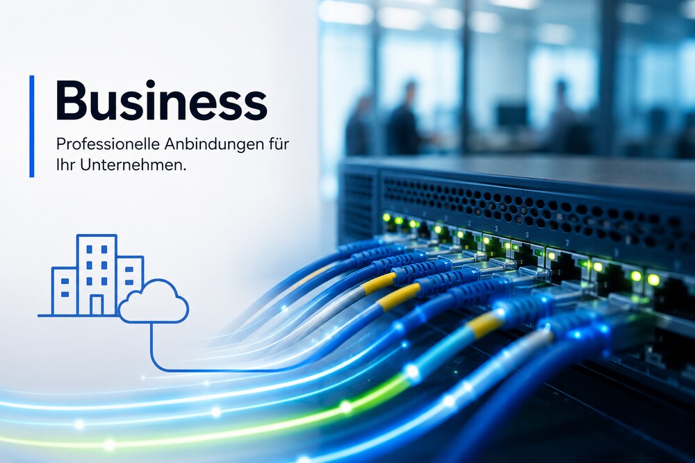 Business — professionelle Anbindungen von ADSL bis Glasfaser