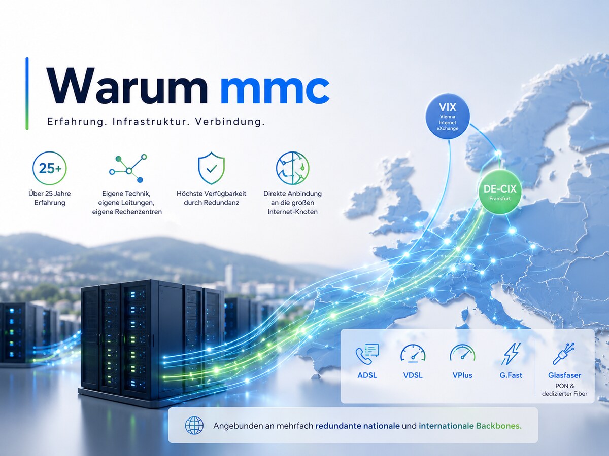 Warum mmc – eigene Technik, eigene Leitungen, eigene Rechenzentren