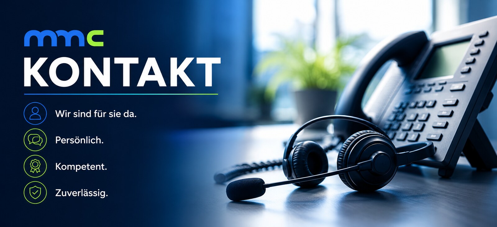 Kontakt – wir sind für Sie da: persönlich, kompetent, zuverlässig